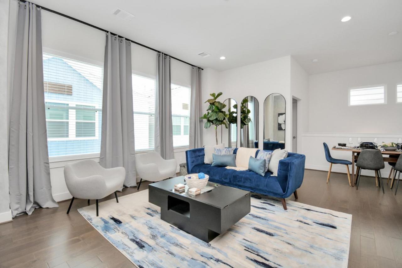 Casa Azure - New Modern 3 Bedroom Med Center, Nrg, Uh Houston Dış mekan fotoğraf